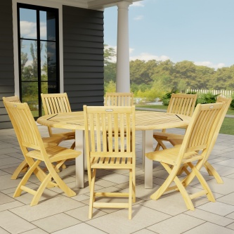 Vogue Teak Barbuda Dining Set for 8