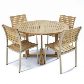 Vogue 4 ft Round Dining Set