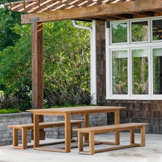Horizon Teak Dining Picnic Set