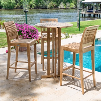 Laguna 4 pc Pub Table and Chair Set