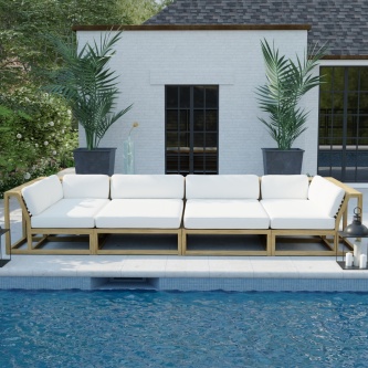 4 pc Maya Teak Daybed Set