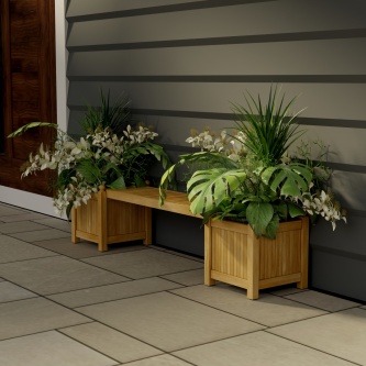 Single Planter Bench Set