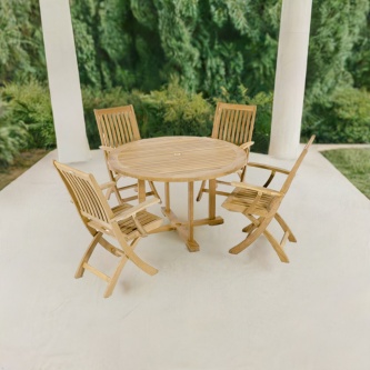Barbuda 4 ft Round Dining Set