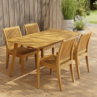 5 pc Surf Laguna Teak Dining Set