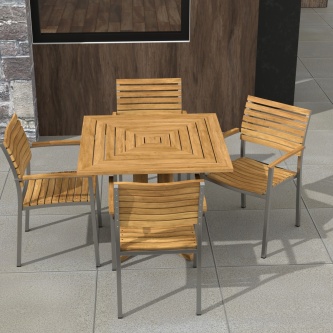 5pc Vogue Pyramid Dining Set