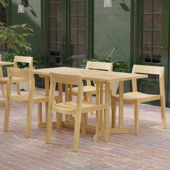 Nevis Horizon Wood Dining Set