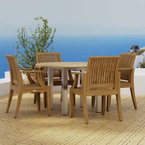 Vogue Laguna Teak Dining Set - Picture A