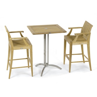 Square Laguna Dining Barstool Set