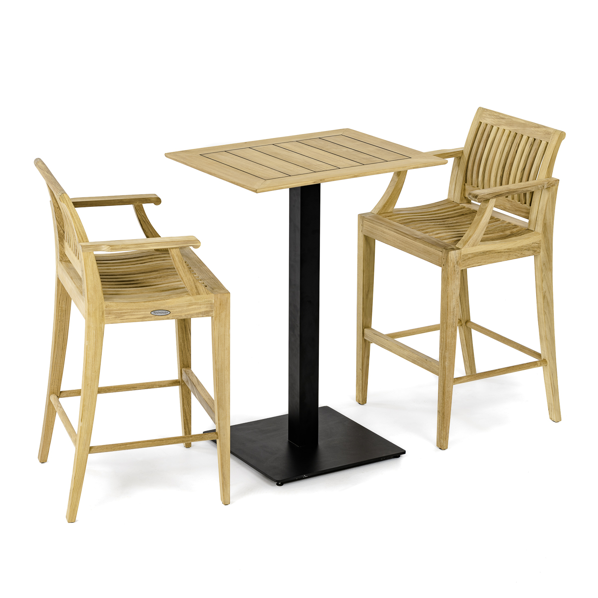 Laguna Barstool 3 pc Teak Bar Set