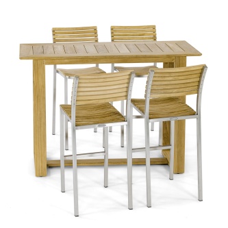 Horizon Vogue Teak High Top Dining Set