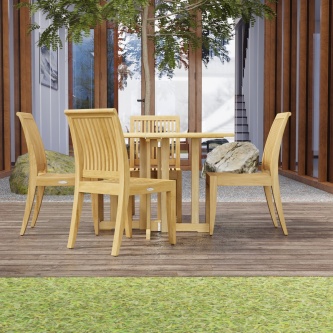 5 pc Barbuda Laguna Teak Dining Set