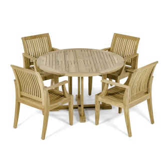 4 Ft Round Laguna Dining Set
