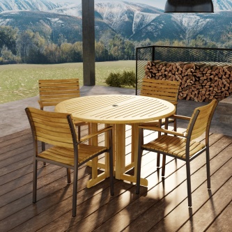 Barbuda Vogue 4 foot Round Dining Set