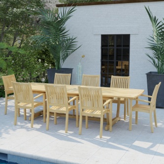 9 pc Sussex Veranda Patio Dining Set