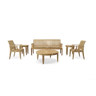 Laguna 6 pc Bench and Chair Set