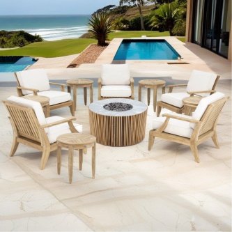11 pc Agora Fire Table Laguna Set