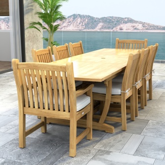 Veranda 9 pc Teak Dining Set
