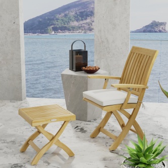 Barbuda Chair and Ottoman Set