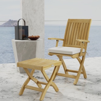 Barbuda Chair and Ottoman Set