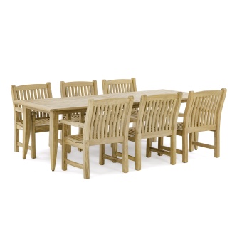 Laguna Veranda 7 pc Teak Dining Set