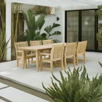 Laguna Veranda 7 pc Teak Dining Set