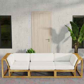 Maya 3pc Deep Seating Sofa