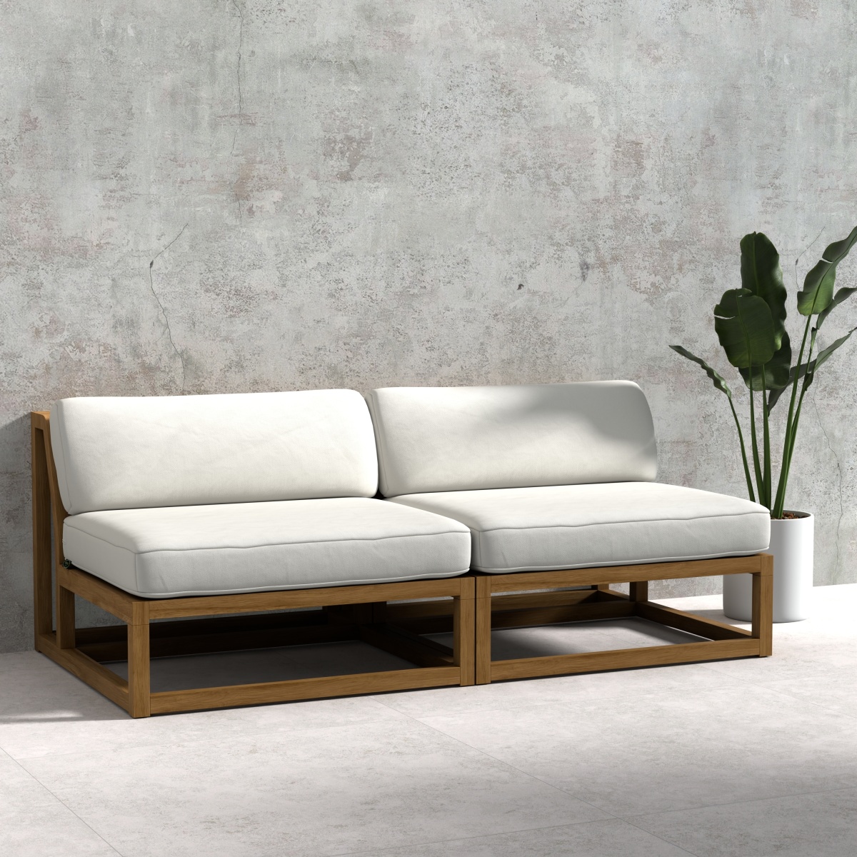 Maya Armless Love Seat