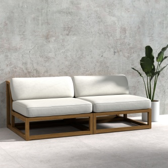 Maya Armless Love Seat