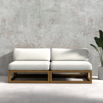 Maya Armless Love Seat