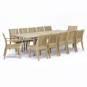 Grand Vogue Laguna 13 pc Teak Dining Set