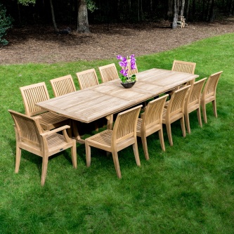 Grand Vogue Laguna 13 pc Teak Dining Set
