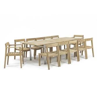 13 pc Horizon Teak Dining Set