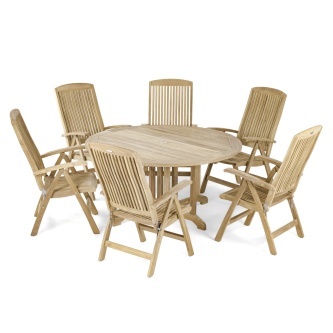 Barbuda Dining Set with 6 Recliners