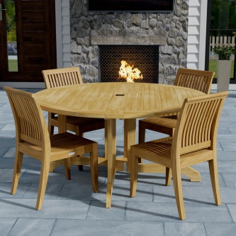 5 ft Barbuda Laguna Dining Set for 4