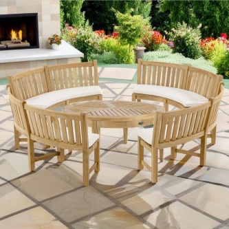 Buckingham Bench and Coffee Table Set