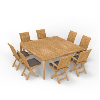 9 pc Veranda Barbuda Square Dining Set
