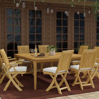 9 pc Veranda Barbuda Square Dining Set
