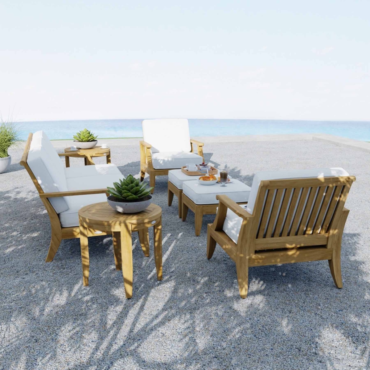 7 pc 84 inch Laguna Conversation Set