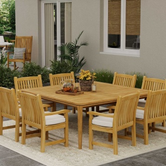 9 pc Veranda Square Dining Set