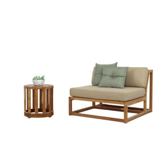 Maya Slipper Chair & Side Table Set