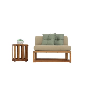 Maya Slipper Chair & Side Table Set