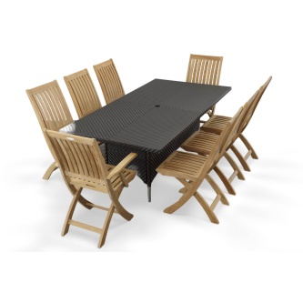 9 pc Valencia Barbuda Dining Set