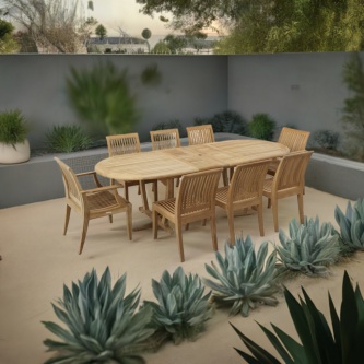 9 pc Laguna Montserrat Dining Set