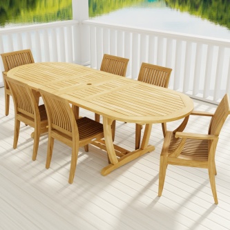 7 pc Montserrat Laguna Dining Set