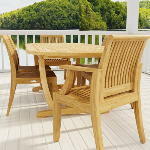 7 pc Montserrat Laguna Dining Set - Picture D
