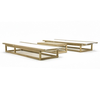 Maya Twin Lounger and End Table Set