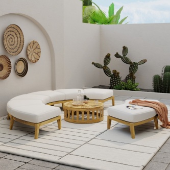 Kafelonia 5 pc Backless Sectional Set