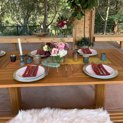 Pyramid Table Laguna Picnic Bench Set - Picture C
