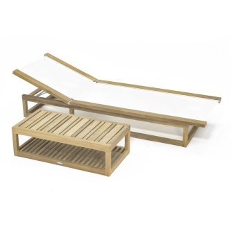 Maya  Lounger and Side Table Set