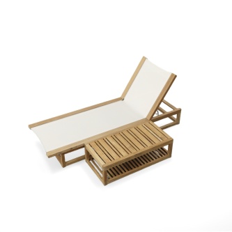 Maya  Lounger and Side Table Set
